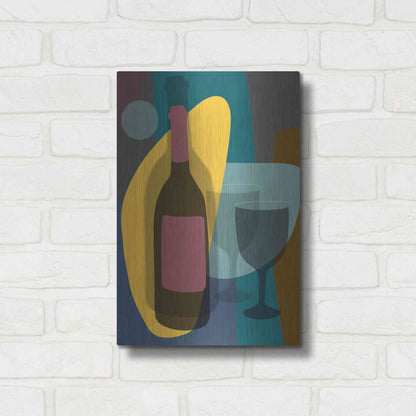 Luxe Metal Art 'Five O'Clock' by Ayse, Metal Wall Art,12x16