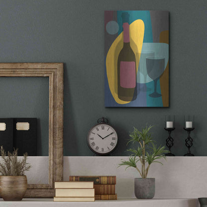 Luxe Metal Art 'Five O'Clock' by Ayse, Metal Wall Art,12x16