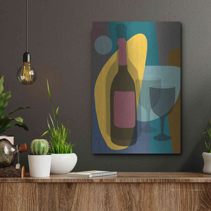 Luxe Metal Art 'Five O'Clock' by Ayse, Metal Wall Art,12x16