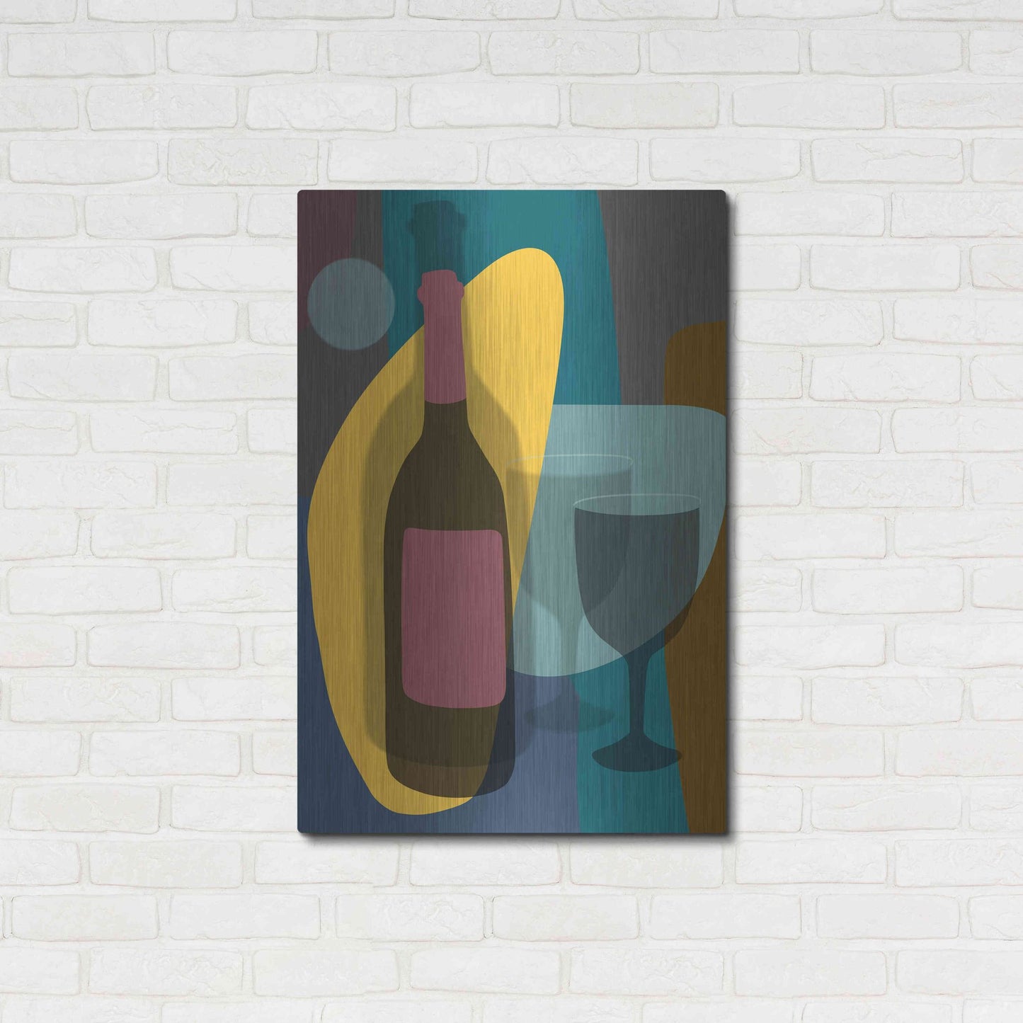 Luxe Metal Art 'Five O'Clock' by Ayse, Metal Wall Art,24x36