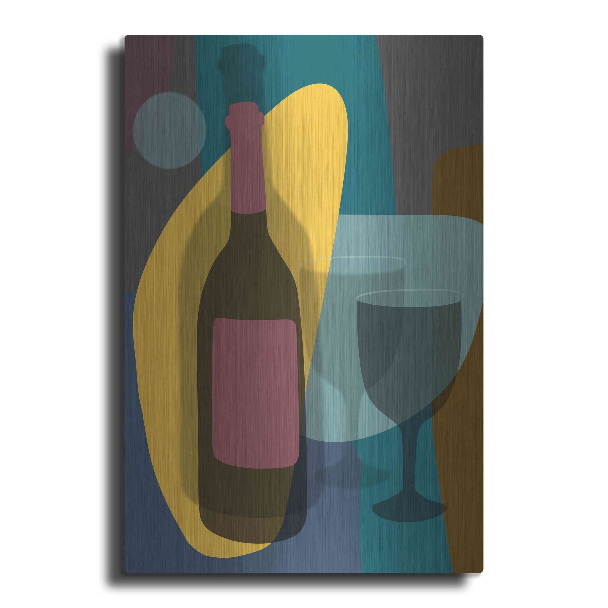 Luxe Metal Art 'Five O'Clock' by Ayse, Metal Wall Art