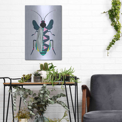 Luxe Metal Art 'Beetle' by Ayse, Metal Wall Art,12x16