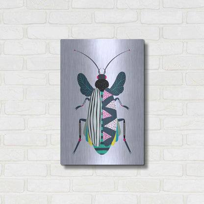 Luxe Metal Art 'Beetle' by Ayse, Metal Wall Art,16x24