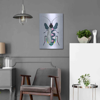 Luxe Metal Art 'Beetle' by Ayse, Metal Wall Art,16x24