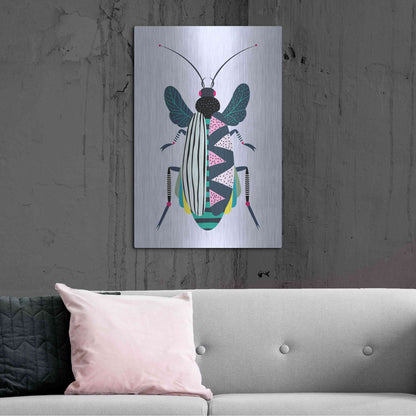 Luxe Metal Art 'Beetle' by Ayse, Metal Wall Art,24x36
