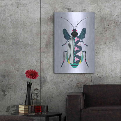 Luxe Metal Art 'Beetle' by Ayse, Metal Wall Art,24x36