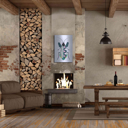 Luxe Metal Art 'Beetle' by Ayse, Metal Wall Art,24x36