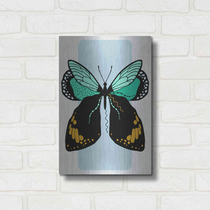 Luxe Metal Art 'Butterfly' by Ayse, Metal Wall Art,12x16