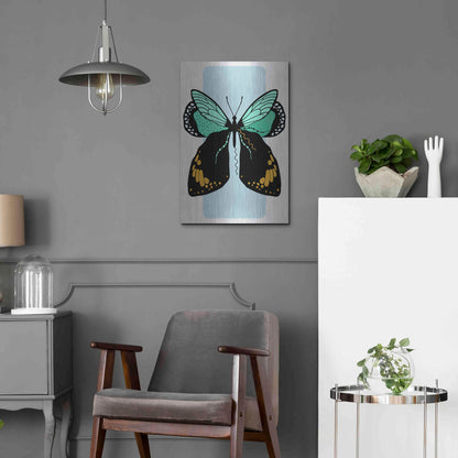 Luxe Metal Art 'Butterfly' by Ayse, Metal Wall Art,16x24