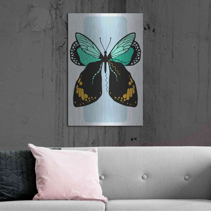 Luxe Metal Art 'Butterfly' by Ayse, Metal Wall Art,24x36