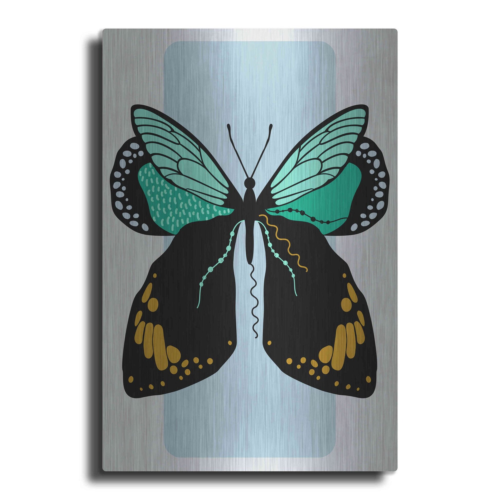 Luxe Metal Art 'Butterfly' by Ayse, Metal Wall Art