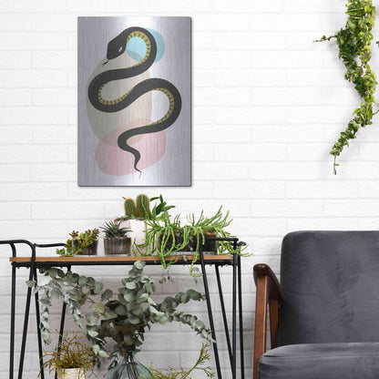 Luxe Metal Art 'Snake' by Ayse, Metal Wall Art,12x16