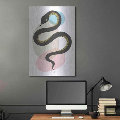 Luxe Metal Art 'Snake' by Ayse, Metal Wall Art,24x36