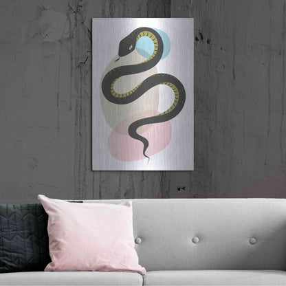 Luxe Metal Art 'Snake' by Ayse, Metal Wall Art,24x36