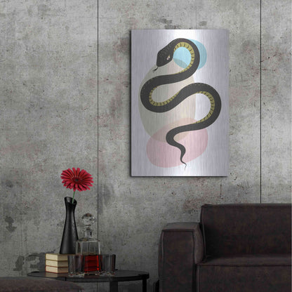 Luxe Metal Art 'Snake' by Ayse, Metal Wall Art,24x36
