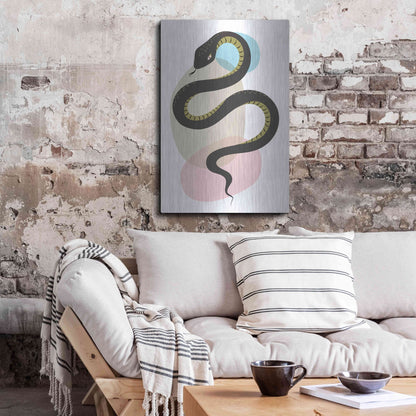 Luxe Metal Art 'Snake' by Ayse, Metal Wall Art,24x36