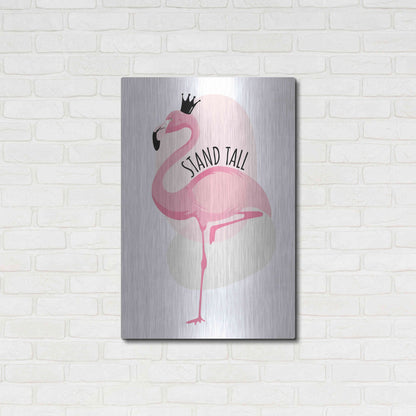 Luxe Metal Art 'Flamingo' by Ayse, Metal Wall Art,24x36