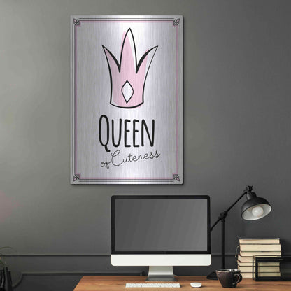 Luxe Metal Art 'Queen of Cuteness' by Ayse, Metal Wall Art,24x36