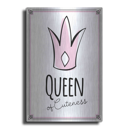 Luxe Metal Art 'Queen of Cuteness' by Ayse, Metal Wall Art