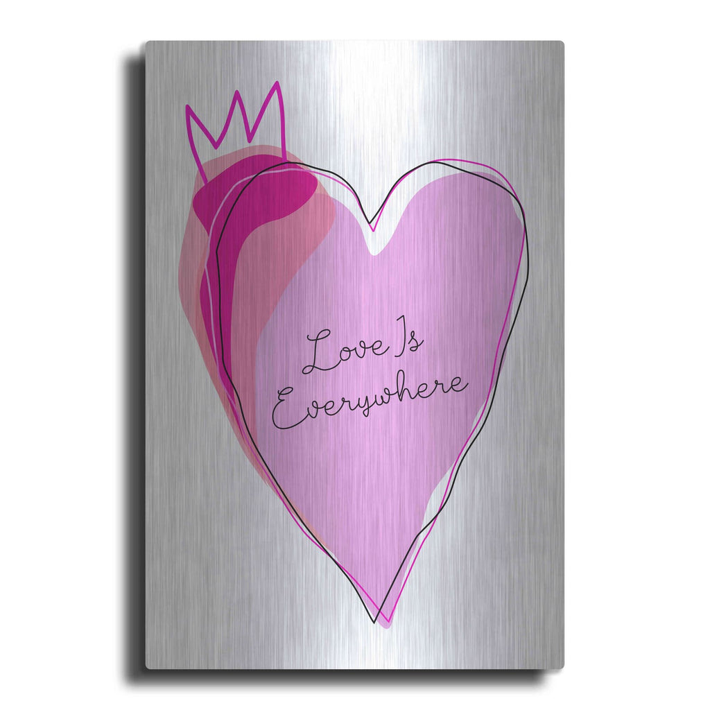 'Love is Everywhere' by Ayse – Metal Wall Art