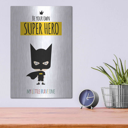 Luxe Metal Art 'Superhero One' by Ayse, Metal Wall Art,12x16