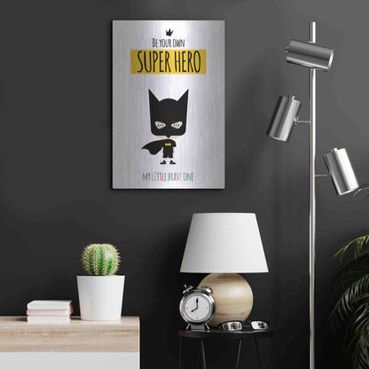 Luxe Metal Art 'Superhero One' by Ayse, Metal Wall Art,16x24