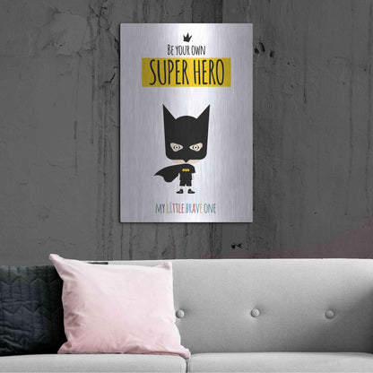 Luxe Metal Art 'Superhero One' by Ayse, Metal Wall Art,24x36