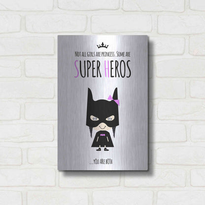 Luxe Metal Art 'Superhero Two' by Ayse, Metal Wall Art,12x16