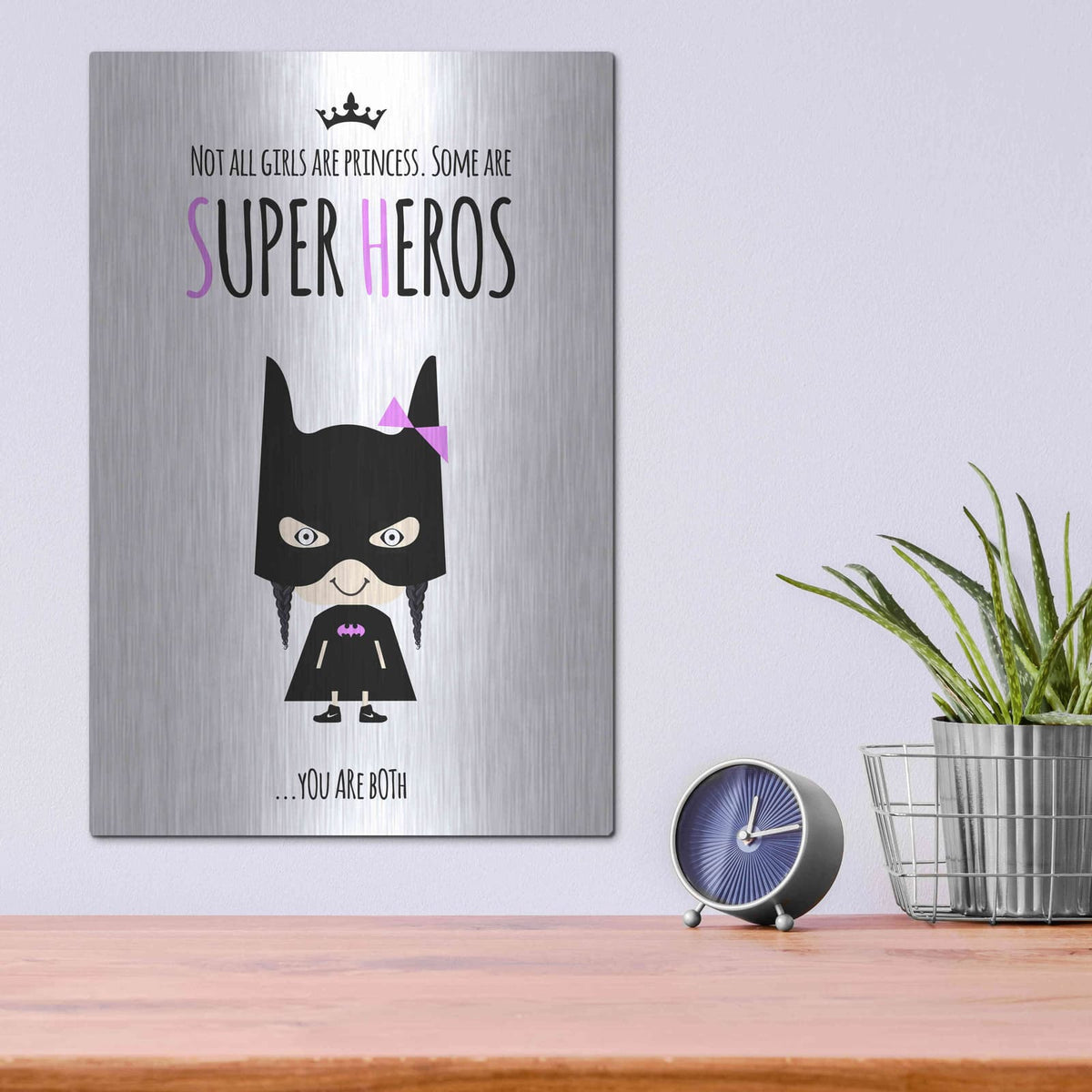 'Superhero Two' by Ayse – Metal Wall Art, 12x16 room view
