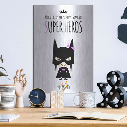 Luxe Metal Art 'Superhero Two' by Ayse, Metal Wall Art,12x16