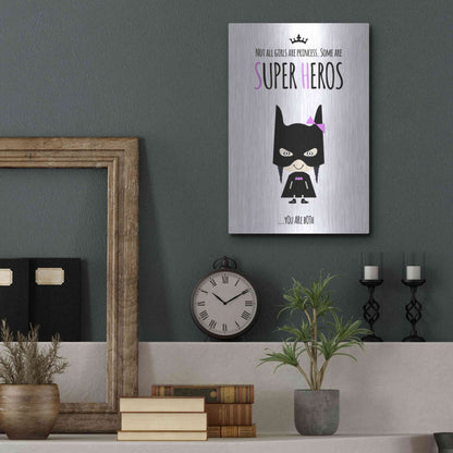 Luxe Metal Art 'Superhero Two' by Ayse, Metal Wall Art,12x16
