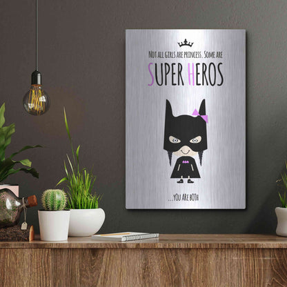 Luxe Metal Art 'Superhero Two' by Ayse, Metal Wall Art,12x16