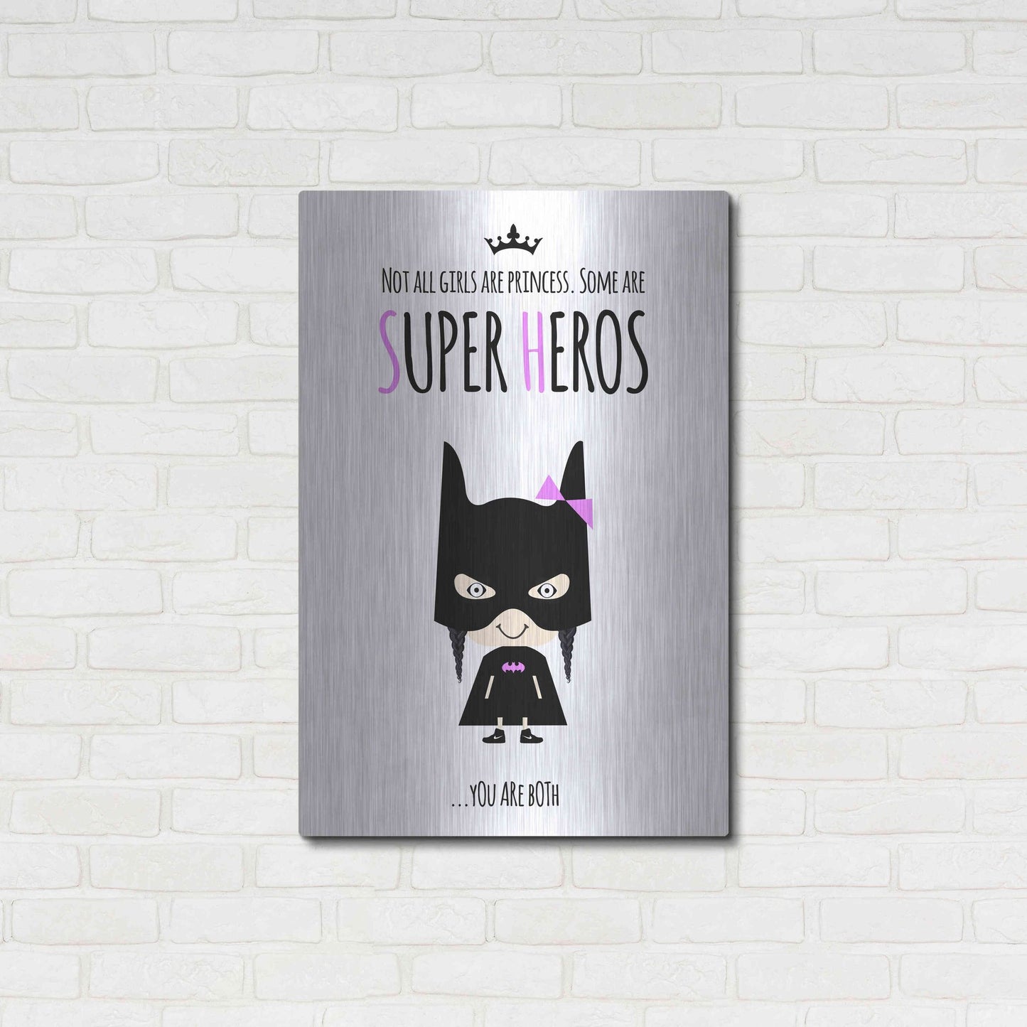 Luxe Metal Art 'Superhero Two' by Ayse, Metal Wall Art,24x36