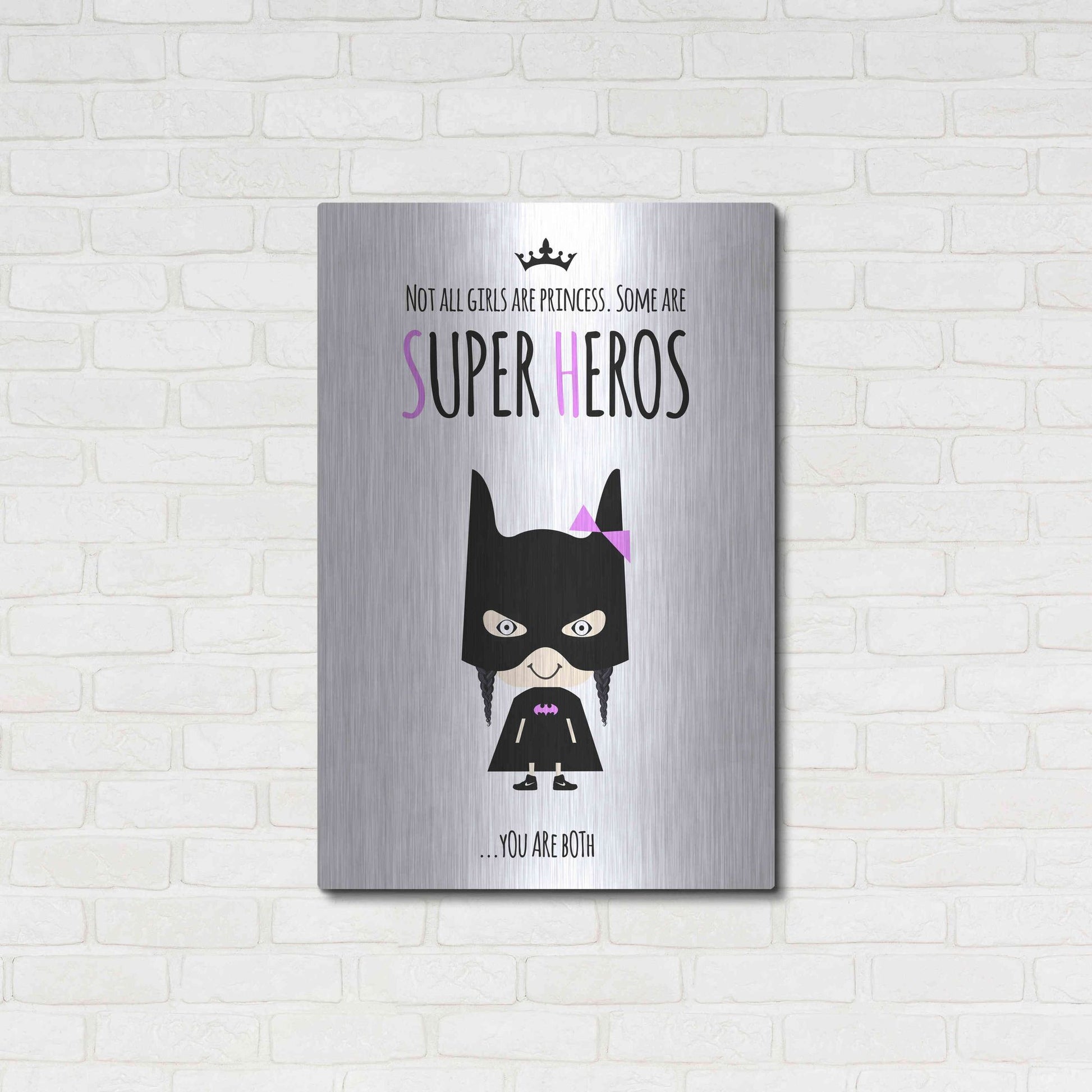 Luxe Metal Art 'Superhero Two' by Ayse, Metal Wall Art,24x36