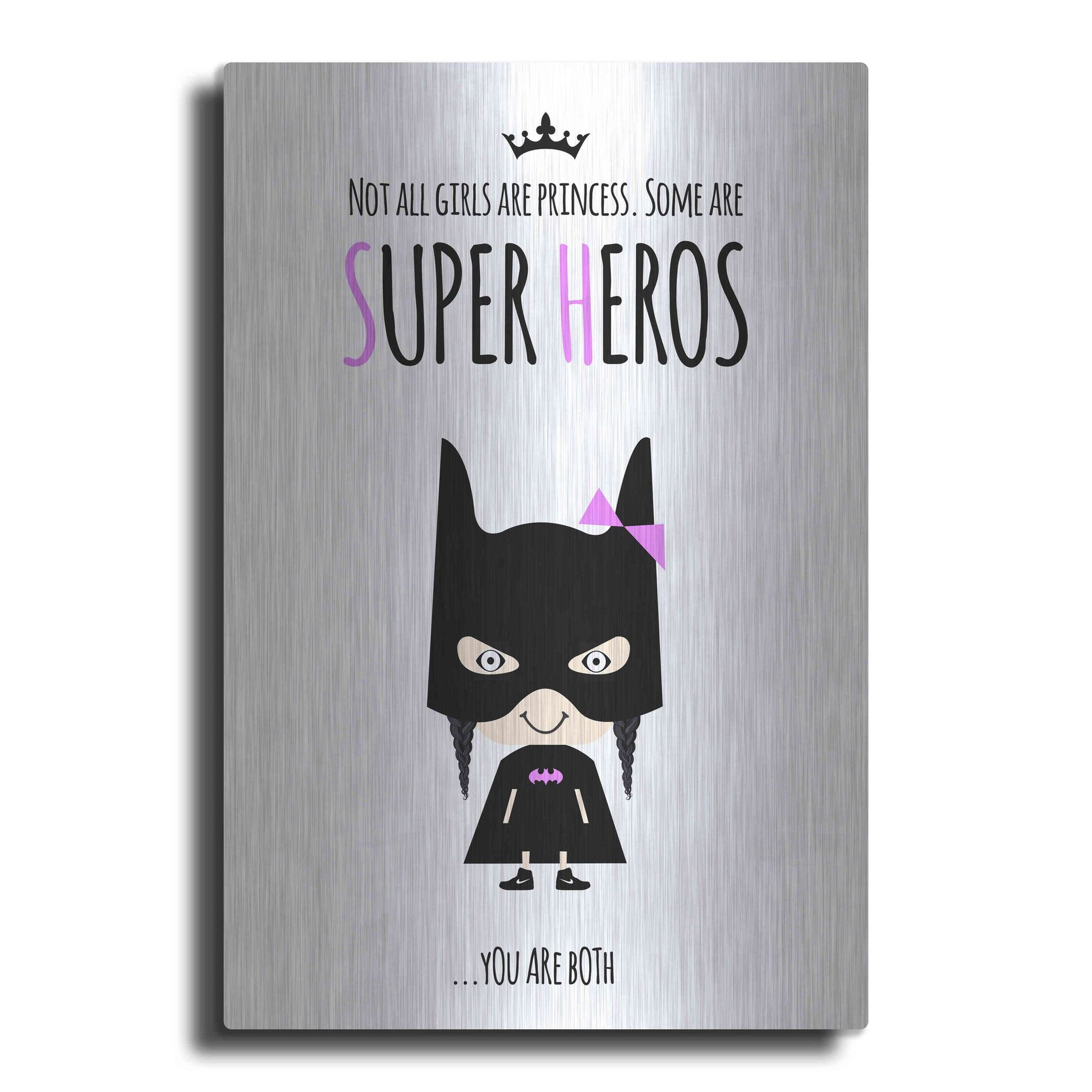 Luxe Metal Art 'Superhero Two' by Ayse, Metal Wall Art