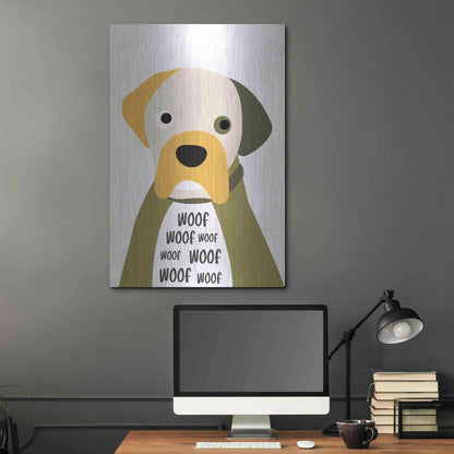 Luxe Metal Art 'Woof' by Ayse, Metal Wall Art,24x36