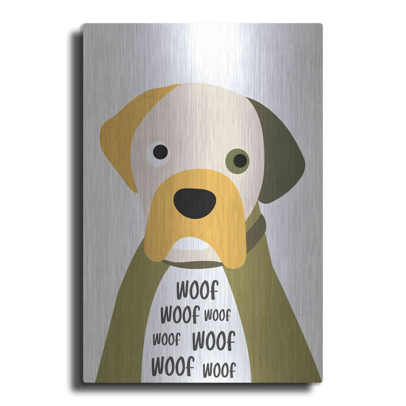 'Woof' by Ayse – Metal Wall Art