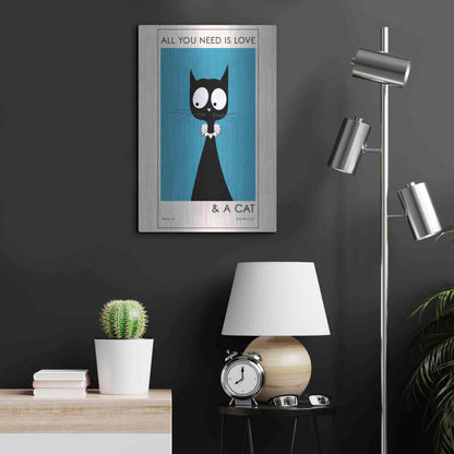 Luxe Metal Art 'All You Need Is Love' by Ayse, Metal Wall Art,16x24