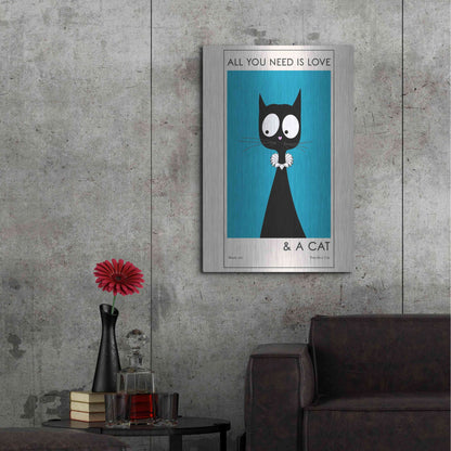 Luxe Metal Art 'All You Need Is Love' by Ayse, Metal Wall Art,24x36