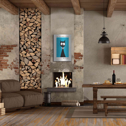 Luxe Metal Art 'All You Need Is Love' by Ayse, Metal Wall Art,24x36