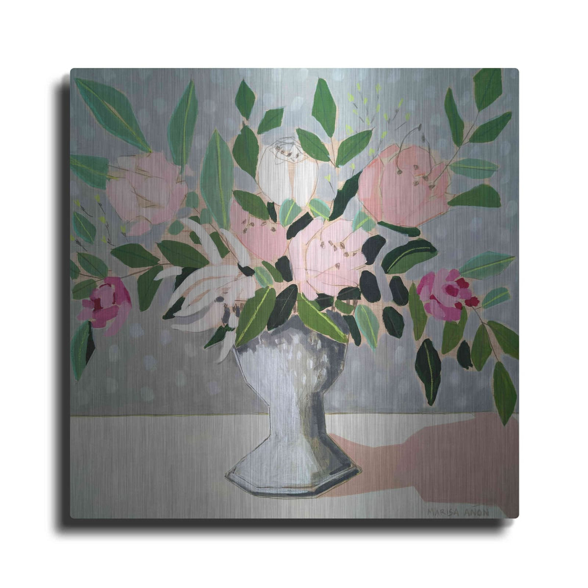 'Spring Florals 1' by Marisa Anon – Metal Wall Art