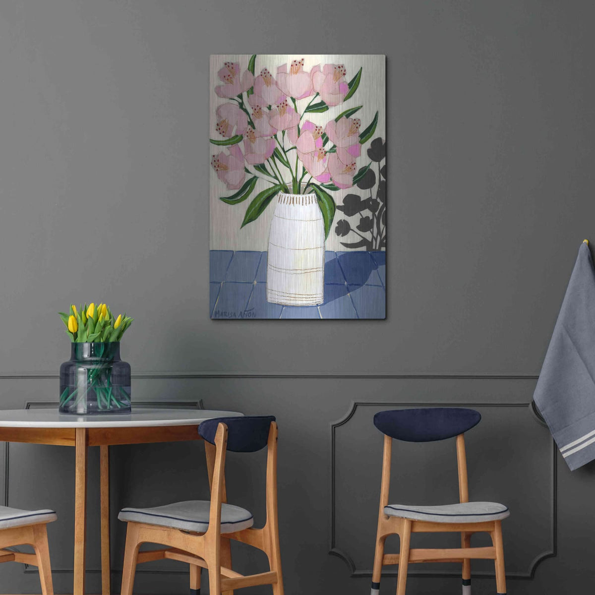 'Spring Florals 5' by Marisa Anon – Metal Wall Art, 24x36 room view
