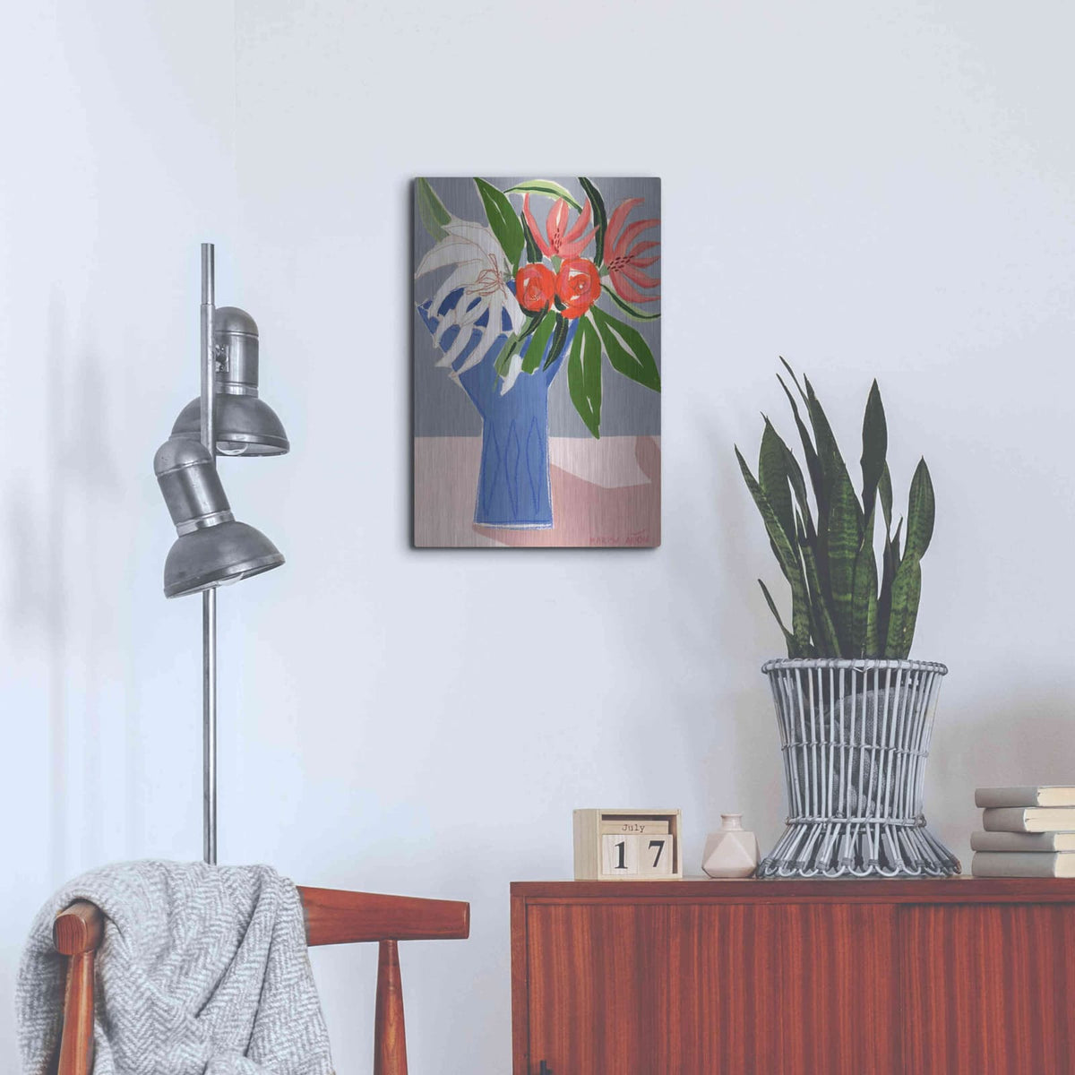 'Spring Florals 10' by Marisa Anon – Metal Wall Art, 16x24 room view