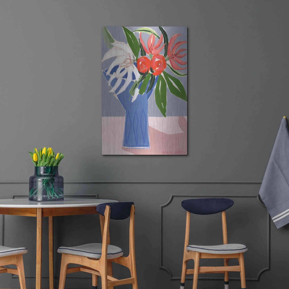 'Spring Florals 10' by Marisa Anon – Metal Wall Art, 24x36 room view
