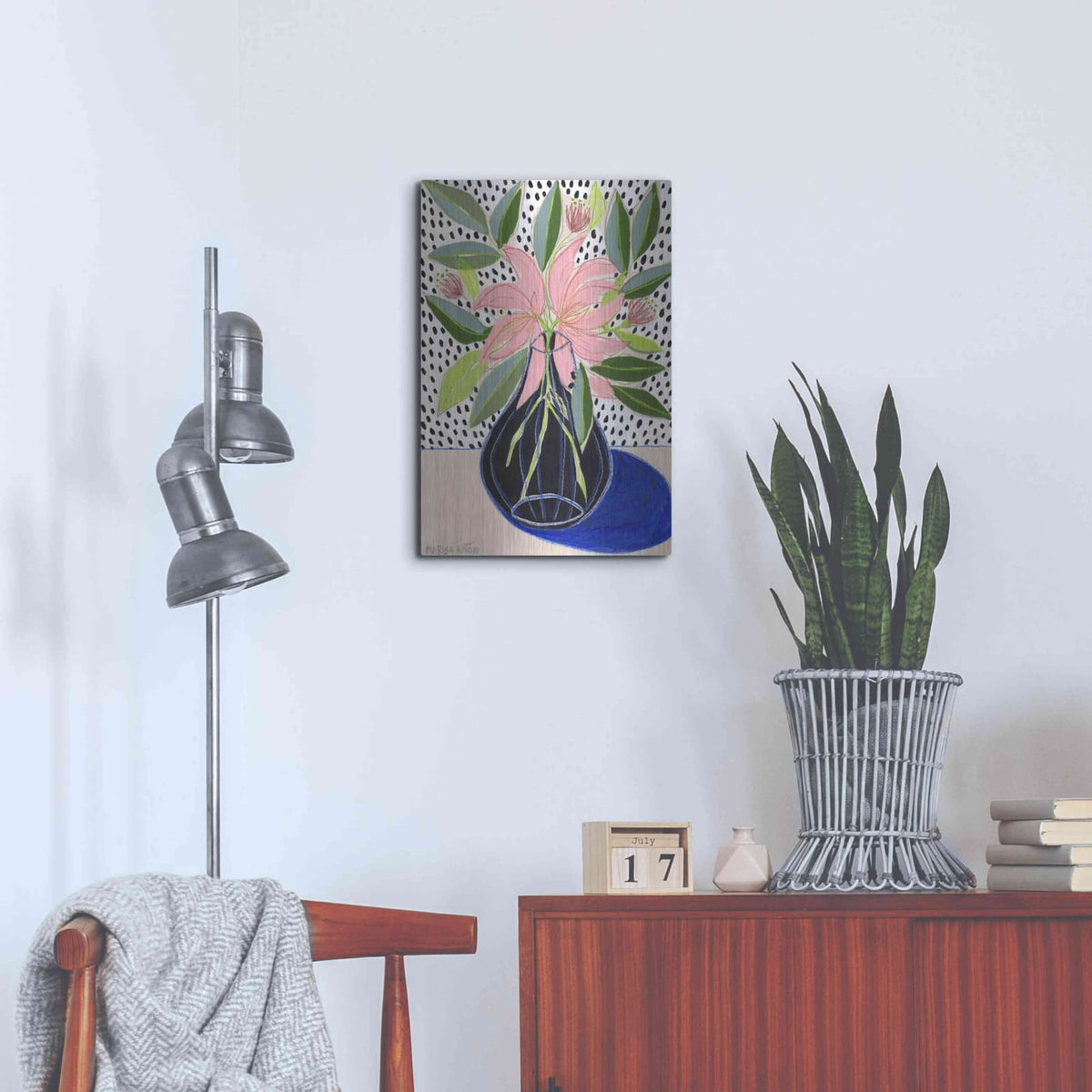 'Spring Florals 7' by Marisa Anon – Metal Wall Art, 16x24 room view