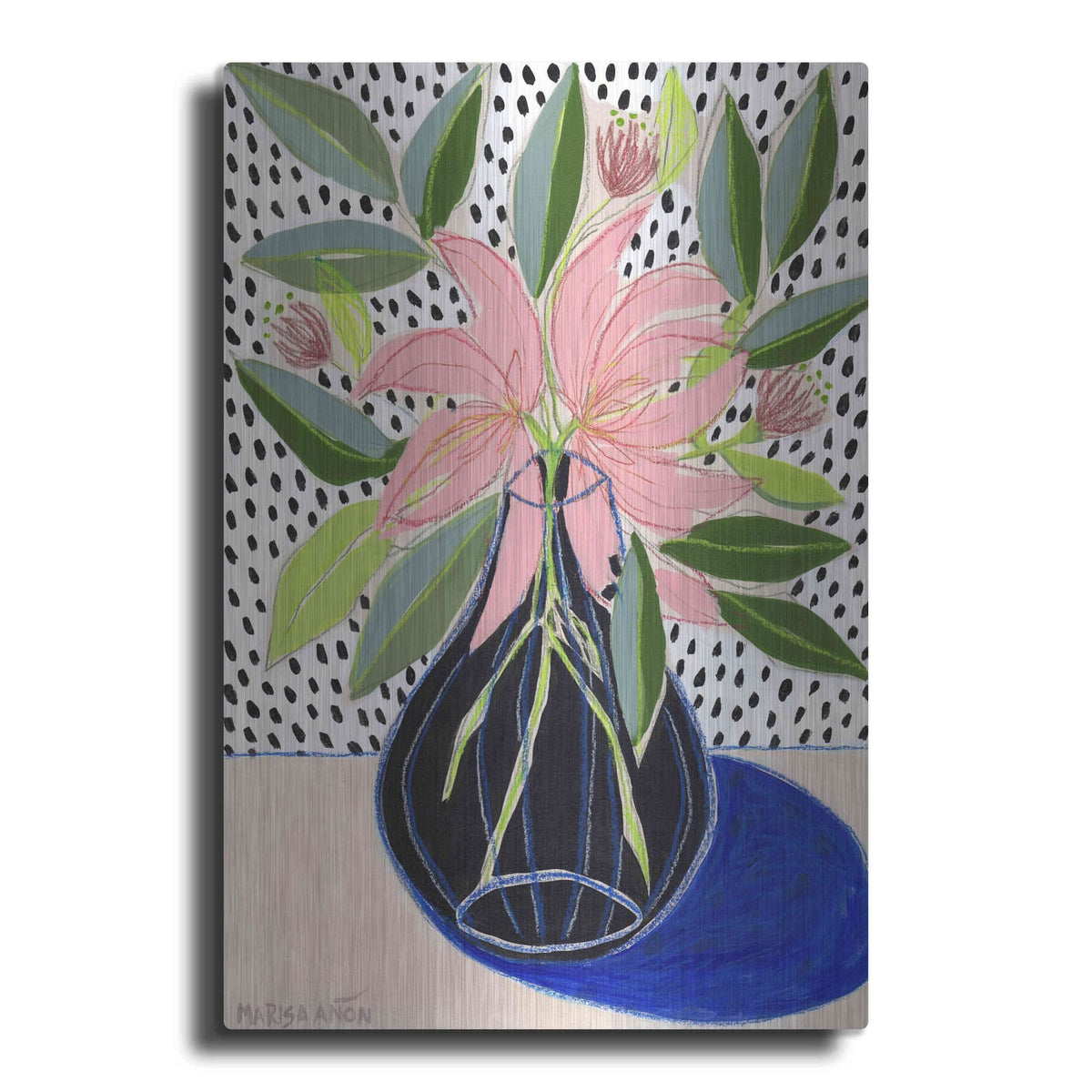 'Spring Florals 7' by Marisa Anon – Metal Wall Art