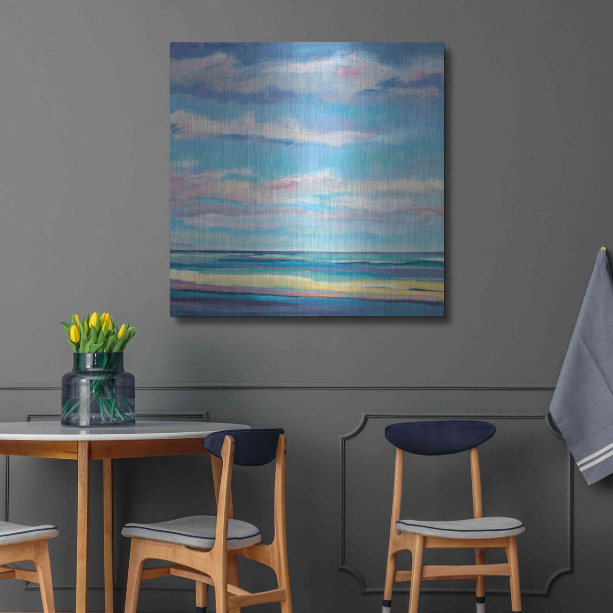 'Tidal Surge' by Niki Arden – Metal Wall Art, 36x36 room view
