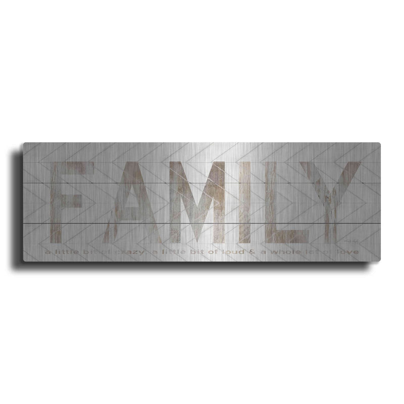 'Family Chevron' by Cindy Jacobs – Metal Wall Art