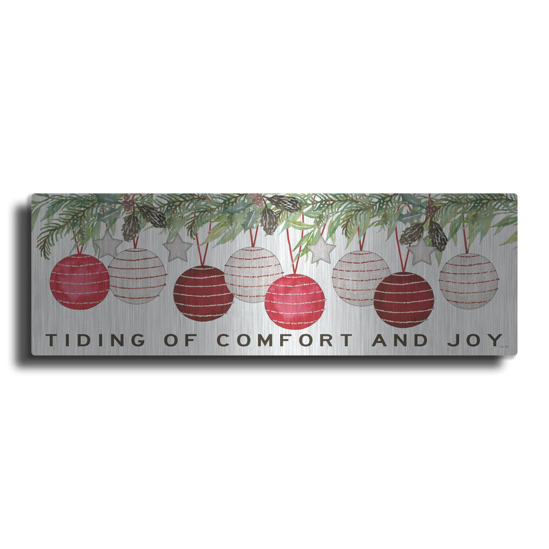 'Tidings of Comfort Ornaments' by Cindy Jacobs – Metal Wall Art