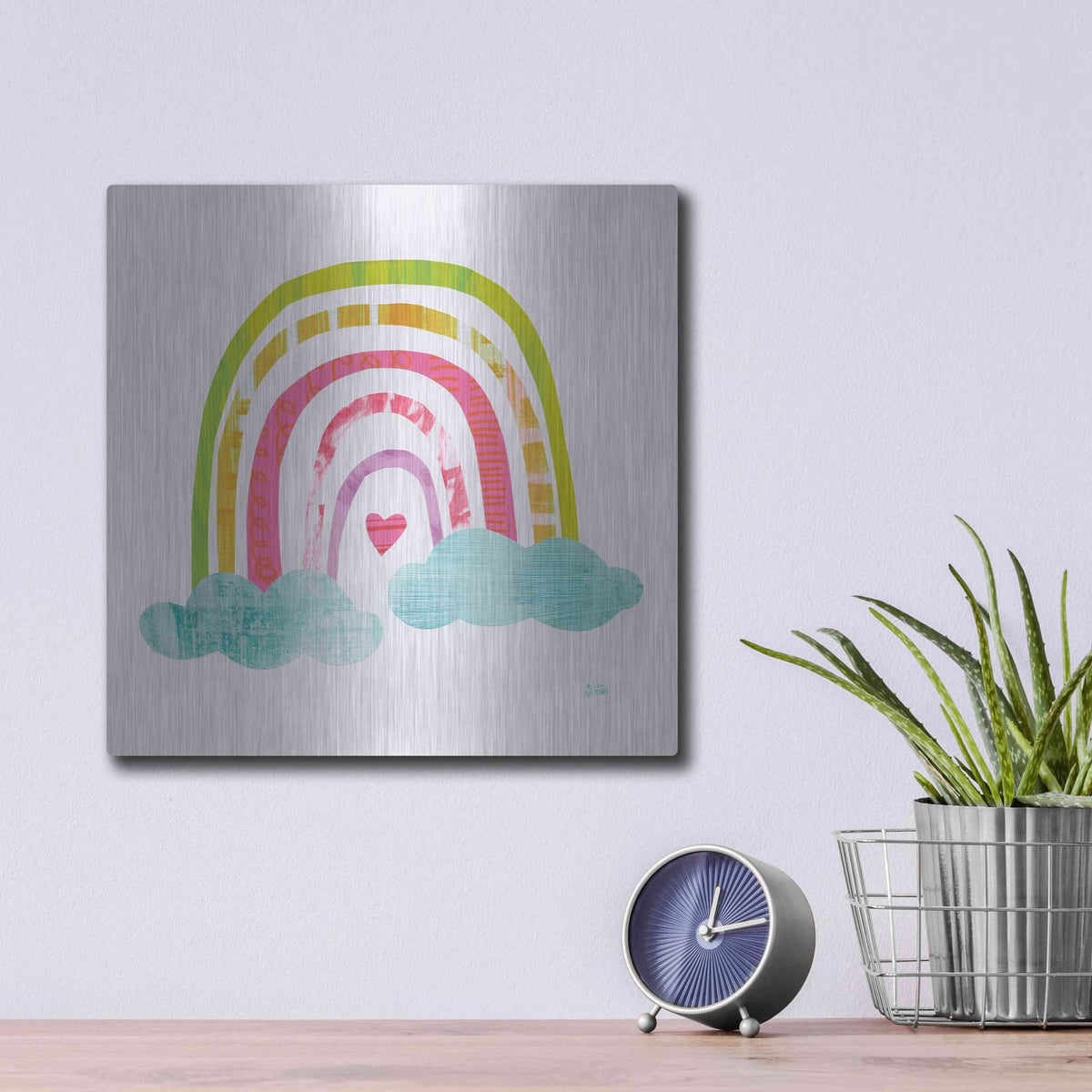 'Unicorn Magic VII Sq' by Melissa Averinos – Metal Wall Art, 12x12 room view